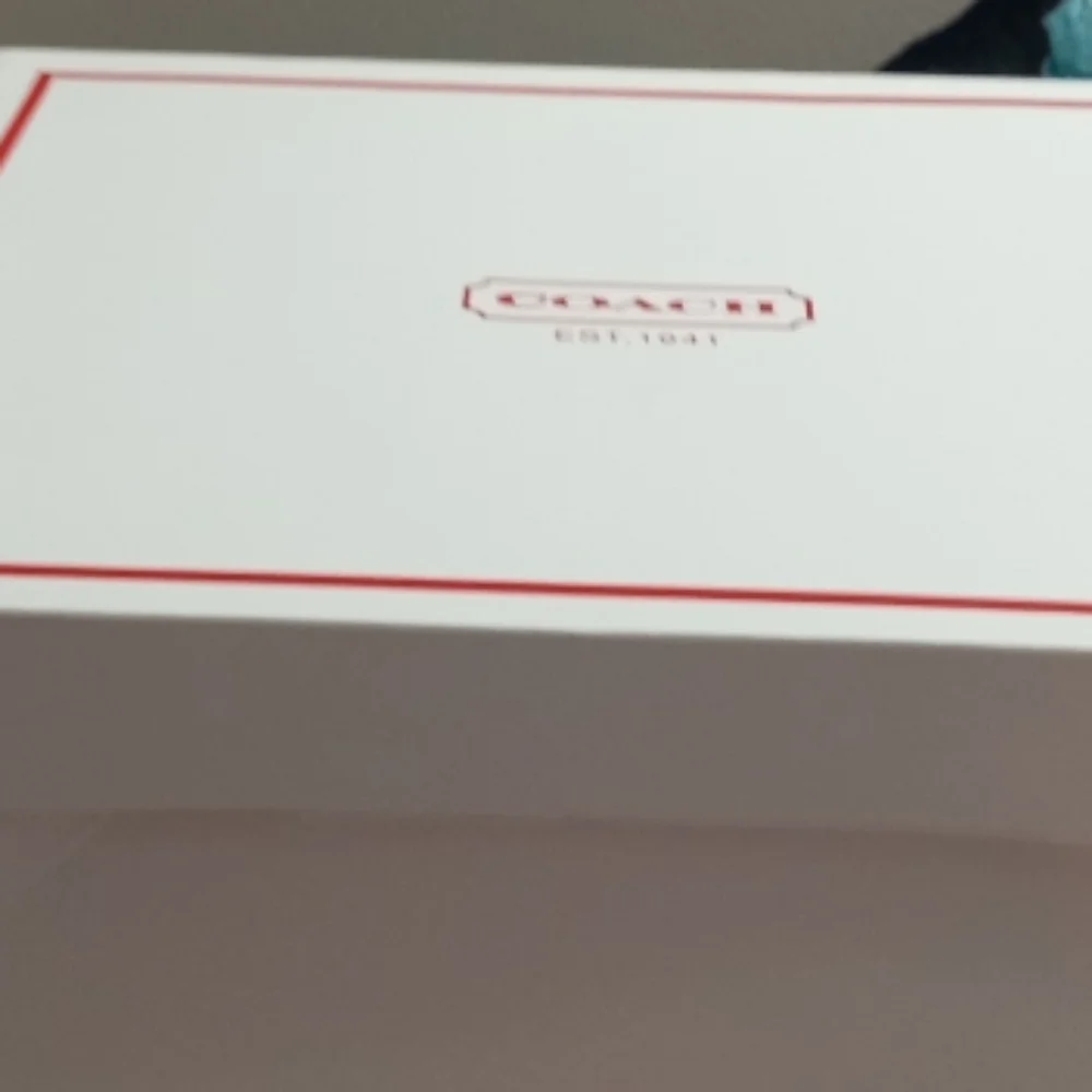 Coach White and Red Vintage Storage -Gift Box